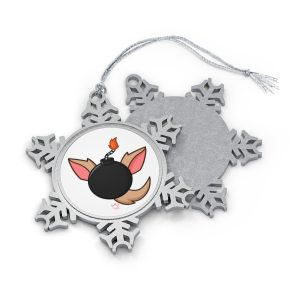 Pewter Snowflake Ornament: Whimsical Holiday Decoration, Winter Keepsake, Unique Gift, Tree Ornament, Christmas Decor