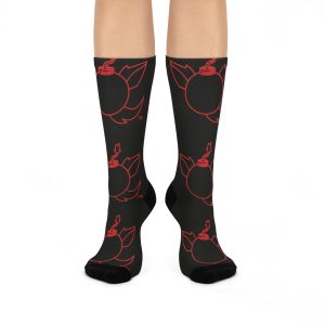 Unique Cushioned Crew Socks, Comfortable Fashion, Gift for Friends, Casual Wear, Cozy Feet, Fun Sock Designs