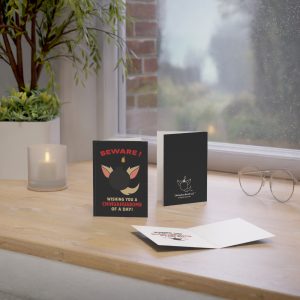 Beware! Chihuahua Bomb Funny Greeting Card — 'Wishing You a ChihuahuaBomb of a Day'
