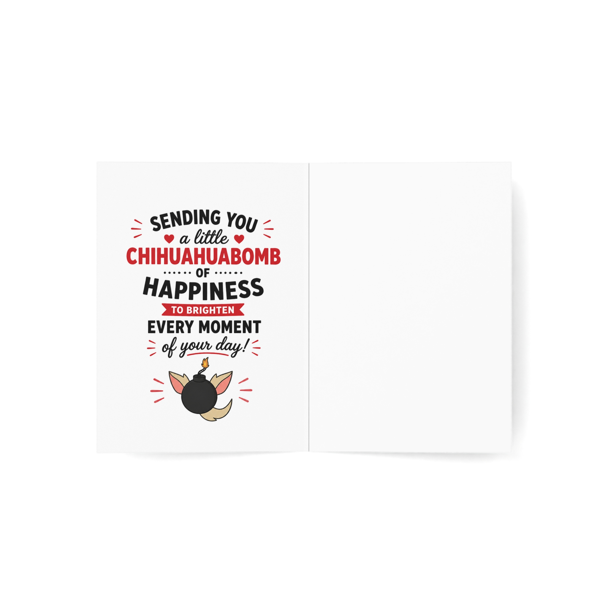Chihuahuabomb Greeting Card — "I Hope Your Day Is Da Bomb" Funny Pet Pun Card - Image 53
